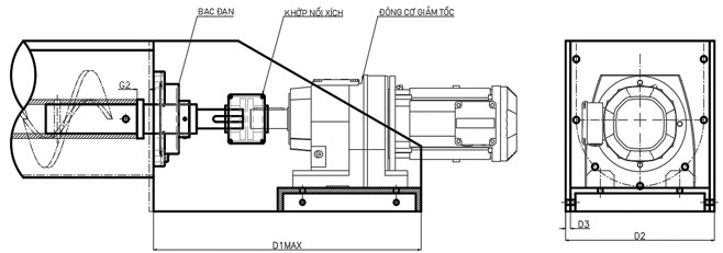 Technical Diagram - Cụm đế động cơ