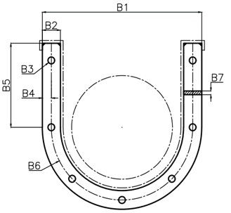 Technical Diagram - Gối đỡ trục
